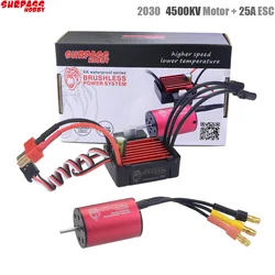 Surpass Hobby Brushless Speed Controller 25A ESC+2030 4500kv Motor Waterproof For 1/18 & 1/20 RC Car