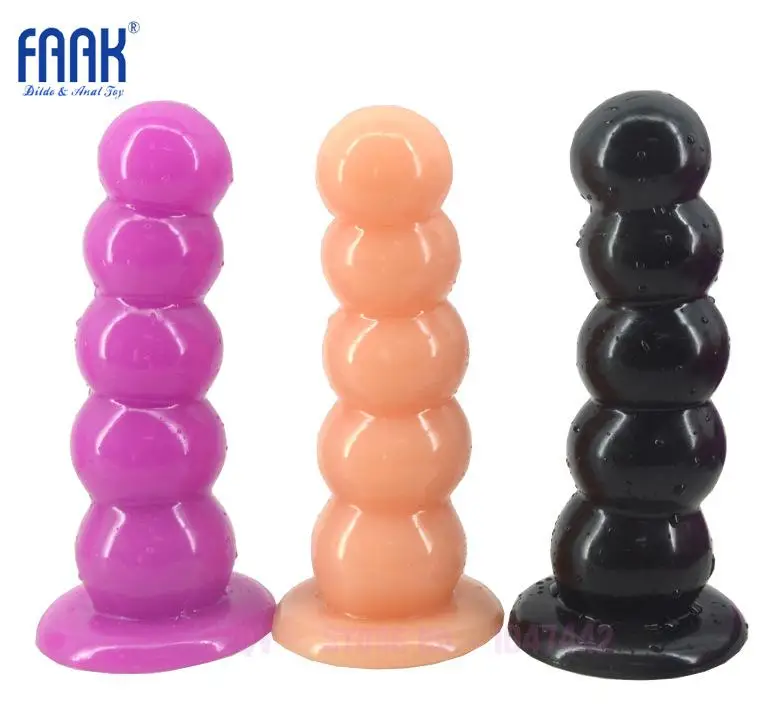 FAAK Strong suction big dildo beaded anal dildo butt plug ball anal plug sex toys for woman man adult product sex shop huge dild