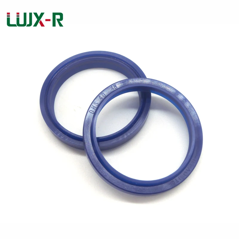 LUJX-R DHS Pneumatic Piston Seals Gasket Blue PU Wiper Seal Cylinder Hydraulic Oil Seals Polyurethane Dustproof Sealing Ring