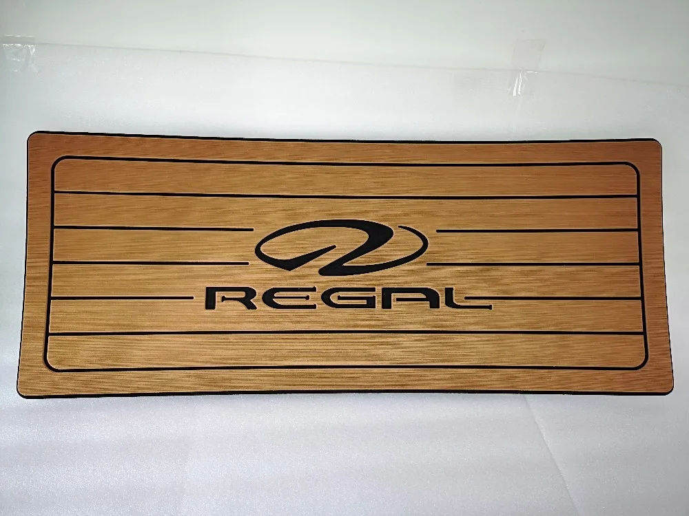 

Boat Helm Station Pad EVA Brown Teak with Regal Logo 406mmx991mmx13mm 16" x 39" x 1/2"