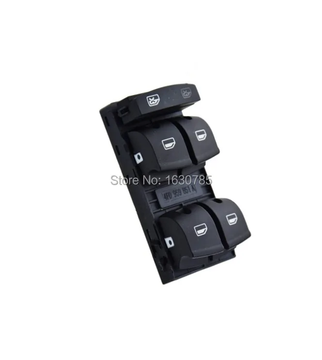 Original 4 Pcs  Electric Master Window Switch  BUTTON  For AUDI A3 A6 S6 C6 Q7 4F0959851A  4F0959855A