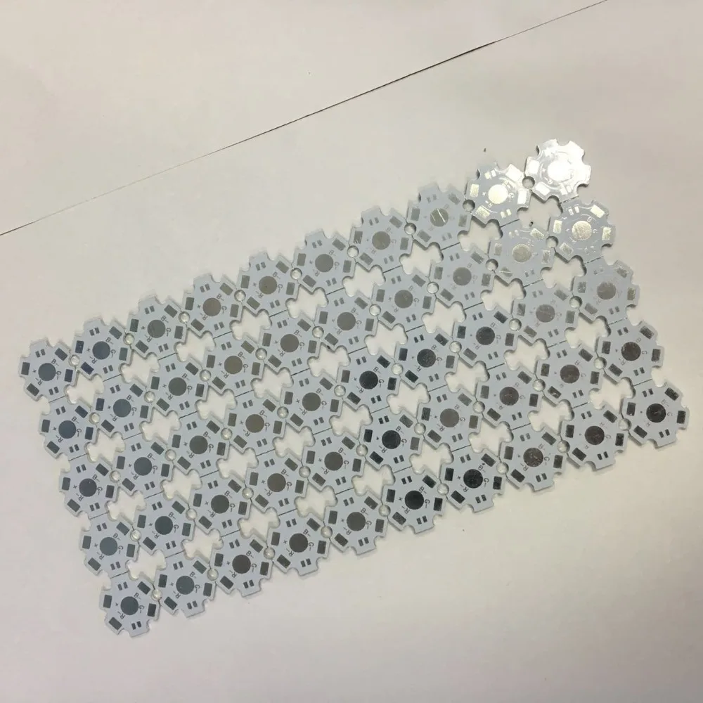 Wholesale 1W 3W 5W Heatsink LED Aluminum Base Plate PCB Board 20mm Star DIY RGB - Foto 6