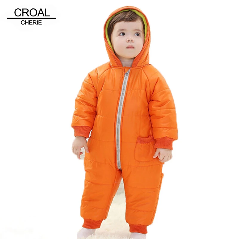 

9-24Months Baby Winter Clothes Girl Boy Romper Warm Baby Winter Jumpsuit Skiing Outerwear Clothing Colorful Snowsuit