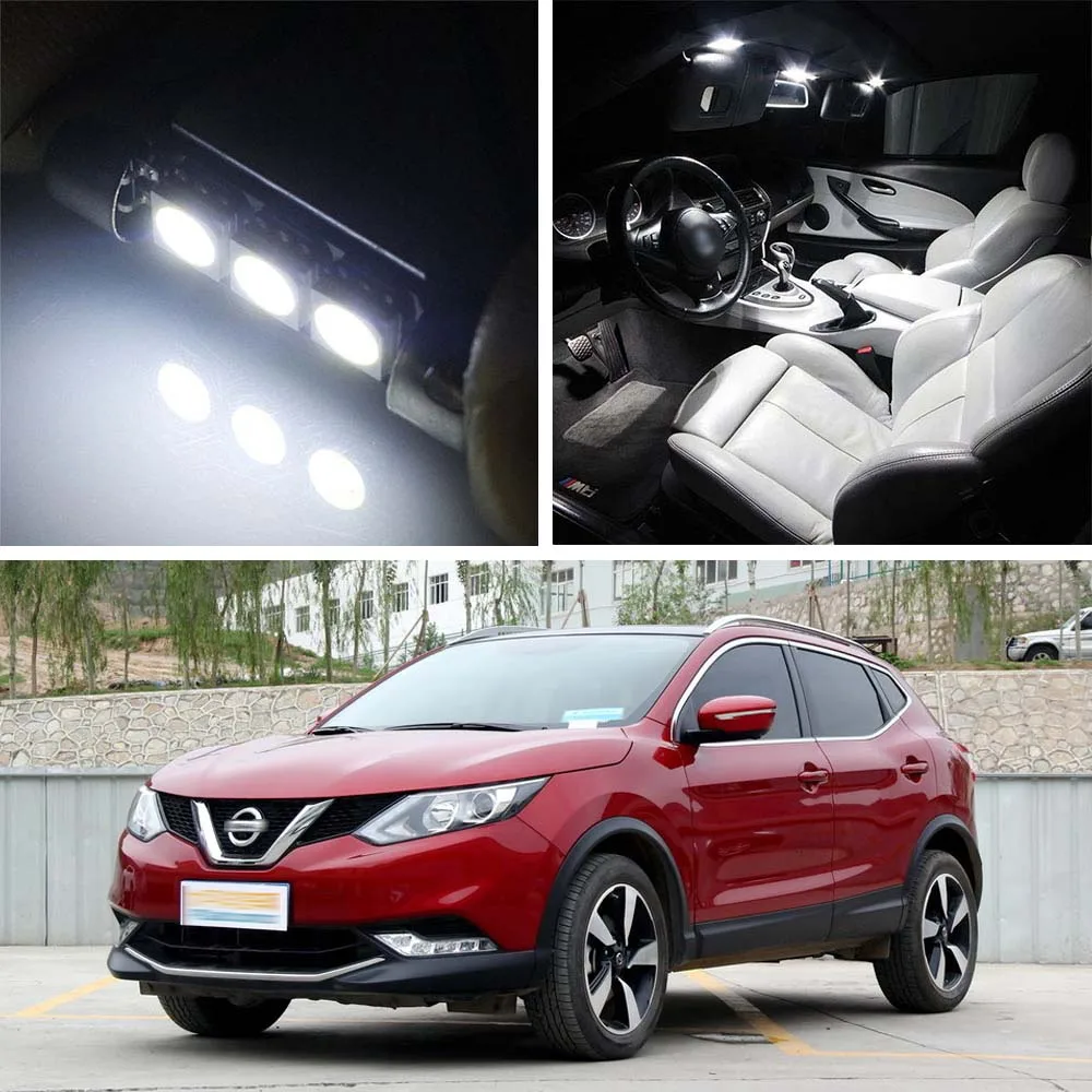 

Canbus LED Lamp Interior Map Dome Trunk Plate Light Bulbs For Nissan Qashqai 2007-17