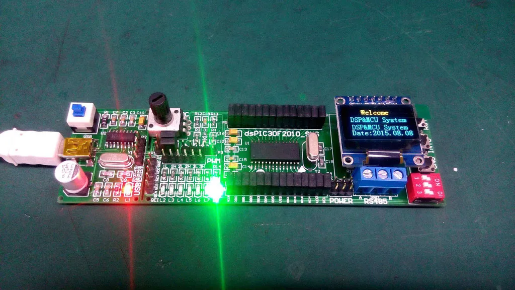 DsPIC development board dsPIC experimental board DSP system board dsPIC30F2010 development board