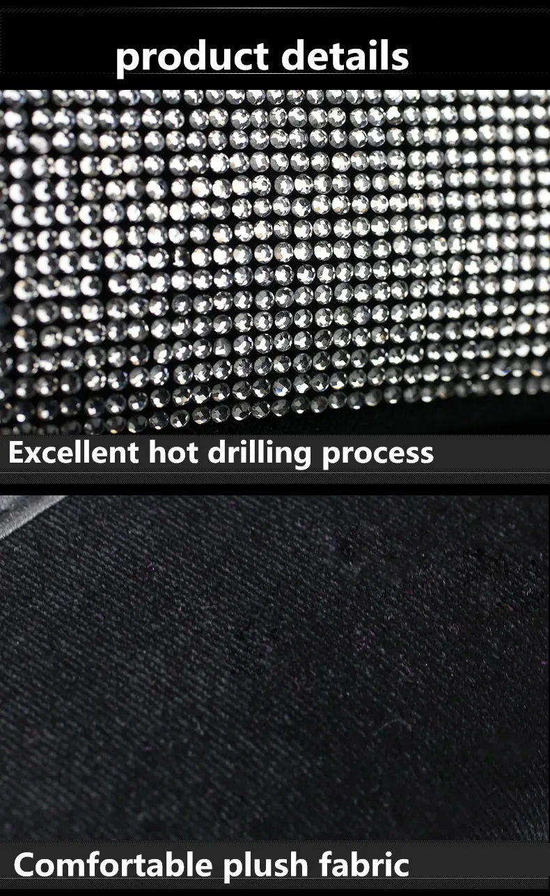 2er-Pack Kristall-Strass-Auto-Sicherheitsgurt-Abdeckung, automatische Polsterung, Schutz, Diamant-Auto-Innenzubehör für Frauen und Mädchen – Detail 8