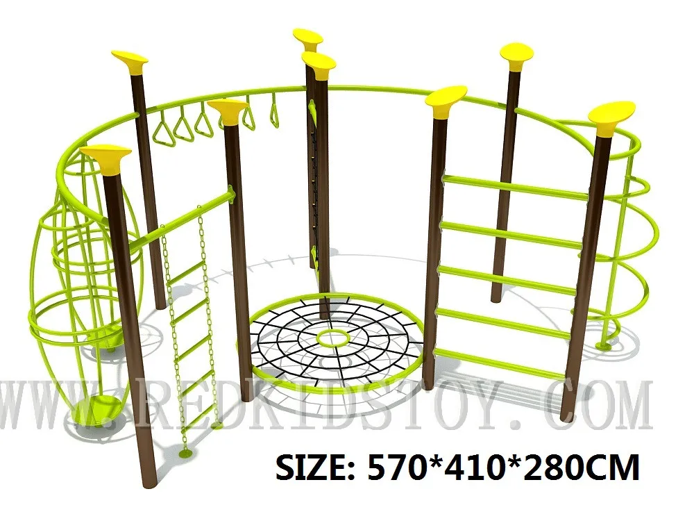 Exported to U.S.A Outdoor Climbing Facility Heavy Duty Gym Training Playground for Children HZ-8910