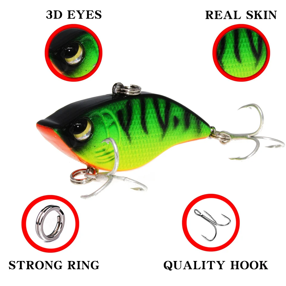 Wobbler 5,3 cm con walk action para pesca - imagen 4