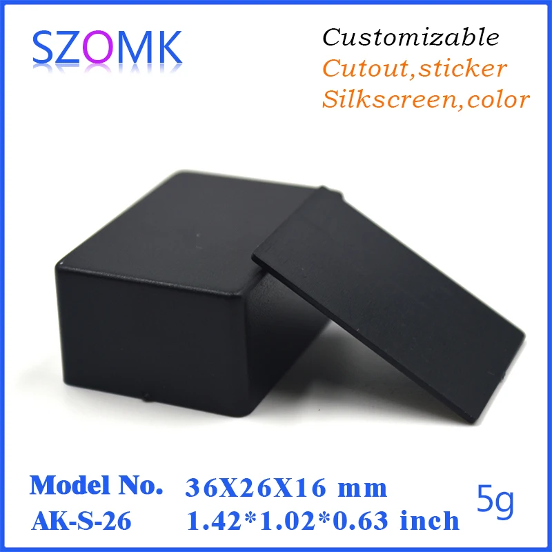 SZOMK Plastic enclosures for electronics (100Pcs) 36*26*16mm small junction box project case electronics enclosure box