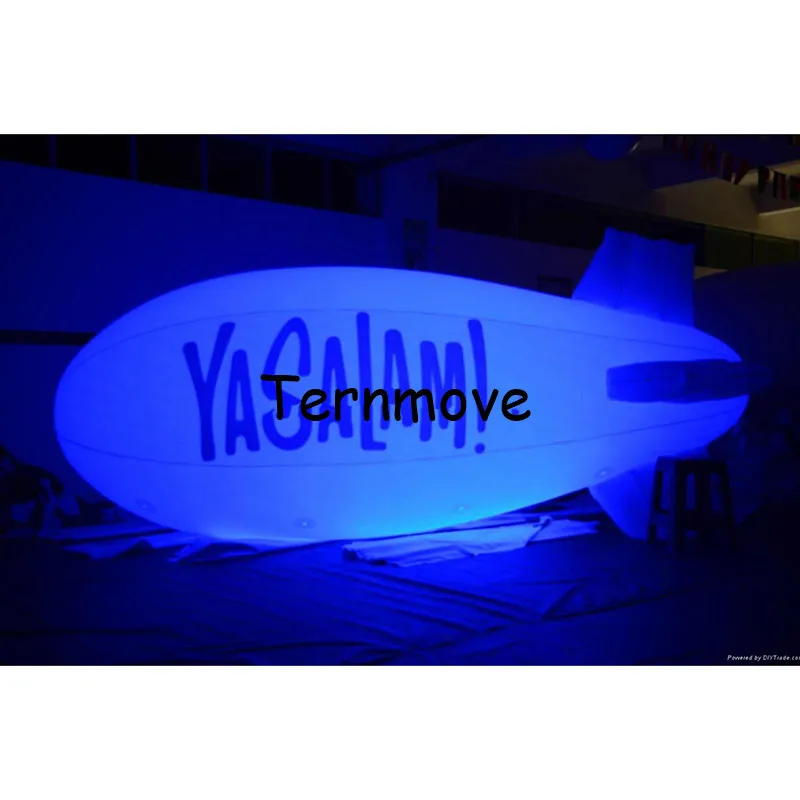 

inflatable airship with light advertising/0.18mm inflatable PVC flying helium blimp inflatable promotion airplane zepplin blimp