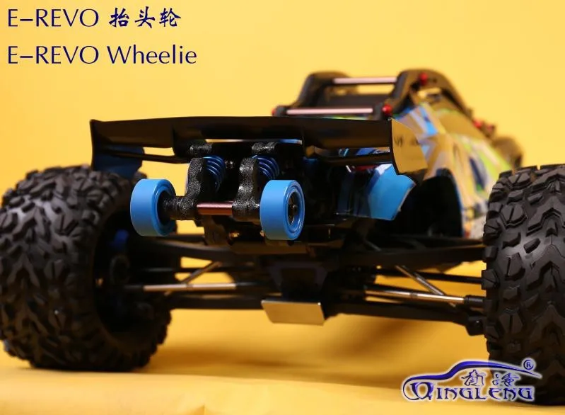 RC Car Part Nylon Double Wheel Wheelie Bar for 1/10 New TRAXXAS EREVO E-REVO 2.0 Look Video product testing