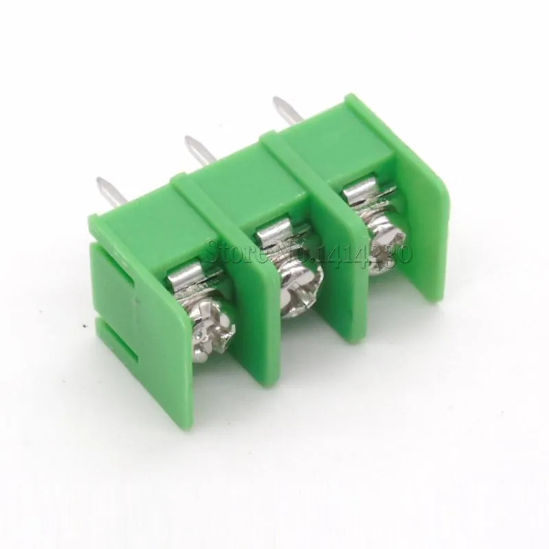 10Pcs KF7.62-3P 7.62mm pitch connector pcb screw terminal block connector 3pin