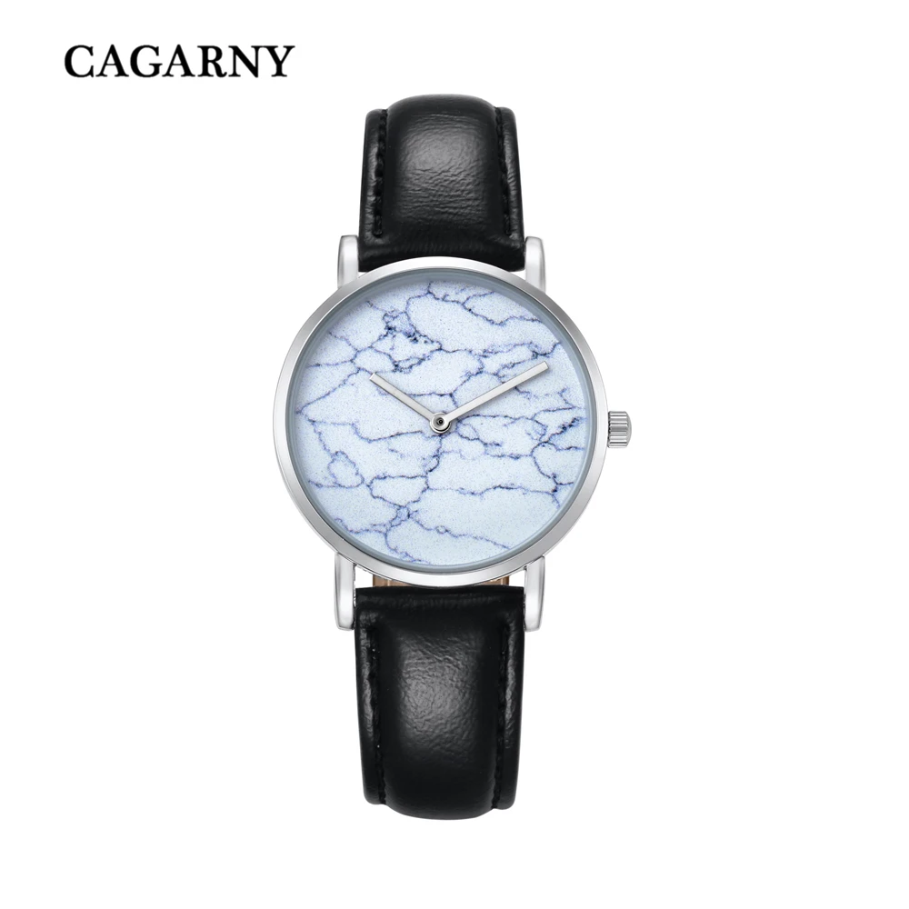 Creative Watches Men Quartz Wrist Watches For Women Marble Parttern Dial Waterproof Fashion Ladies Wristwatches Reloj Mujer New