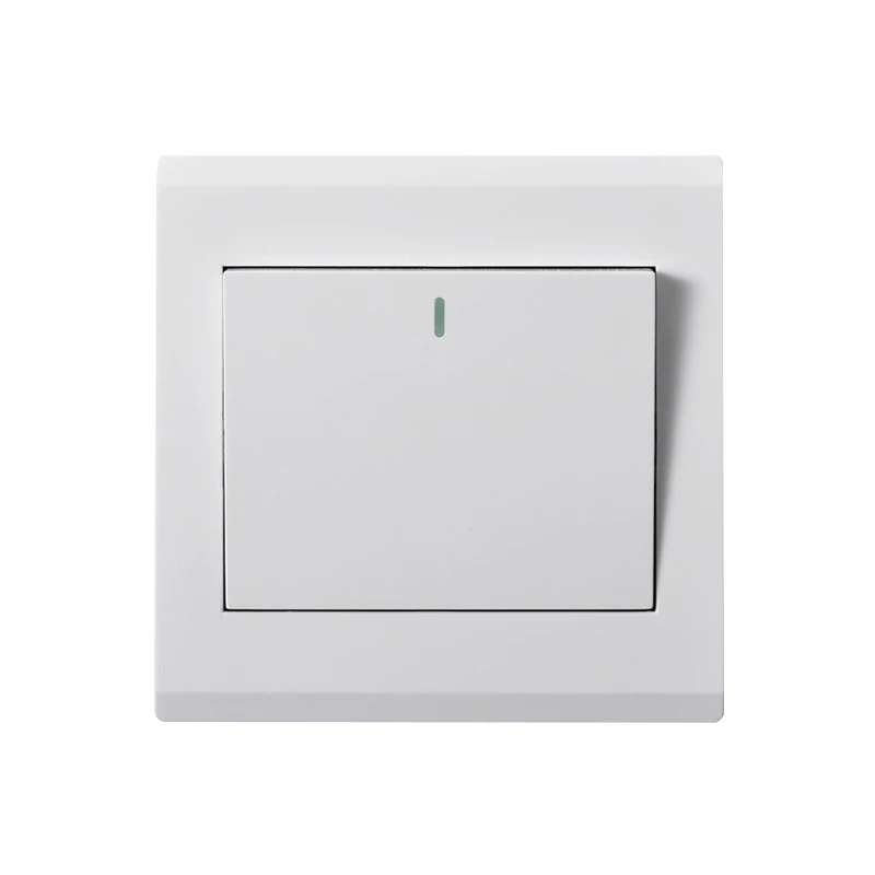 1/2/3/4 Gang 1 2 Way Wall Switch Electrical Push Button White PC Frame Panel Lamp Switches Home On/off Switch Panel