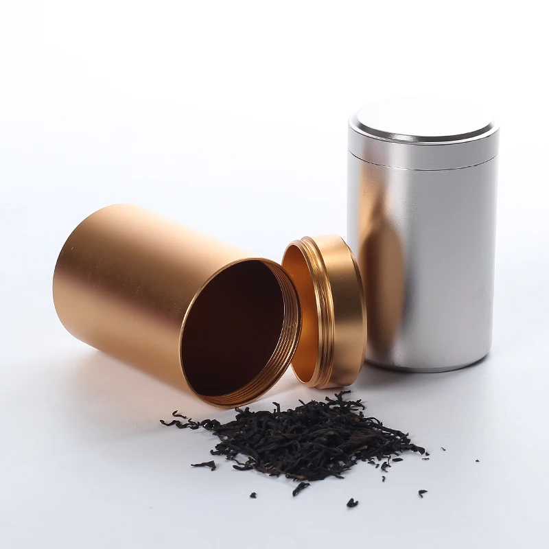 

Mini Stainless Steel Sealed Tea Pot, Small Aluminum Cans, Portable Travel Tea Box