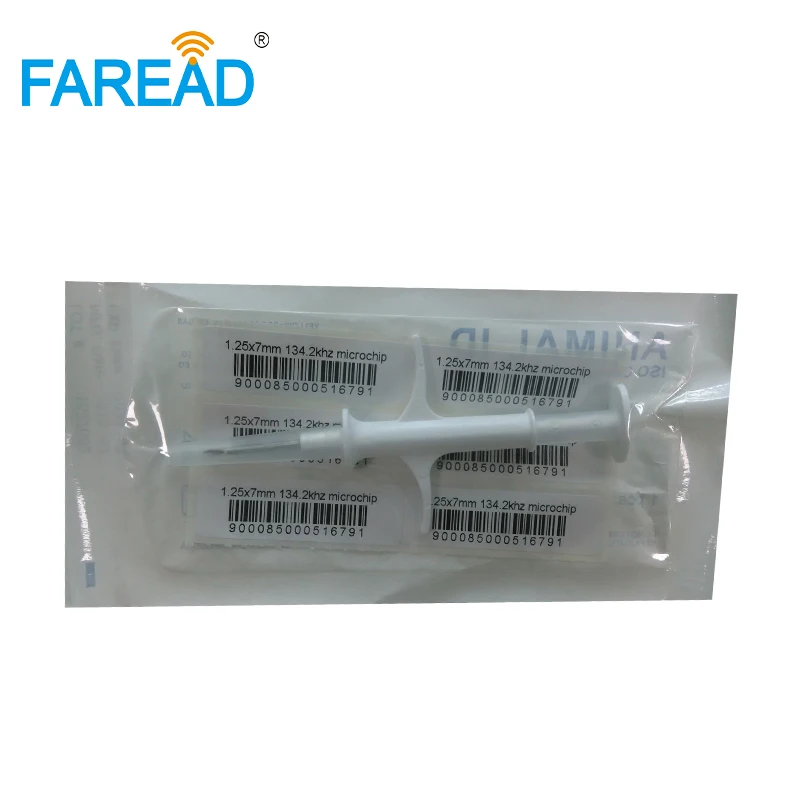 x10pcs 1.25*7mm 1.25 ISO11784/785 FDX-B RFID 134.2KHz injection needle nano microchip animal for tortoise,turtles,cat,dogs ID