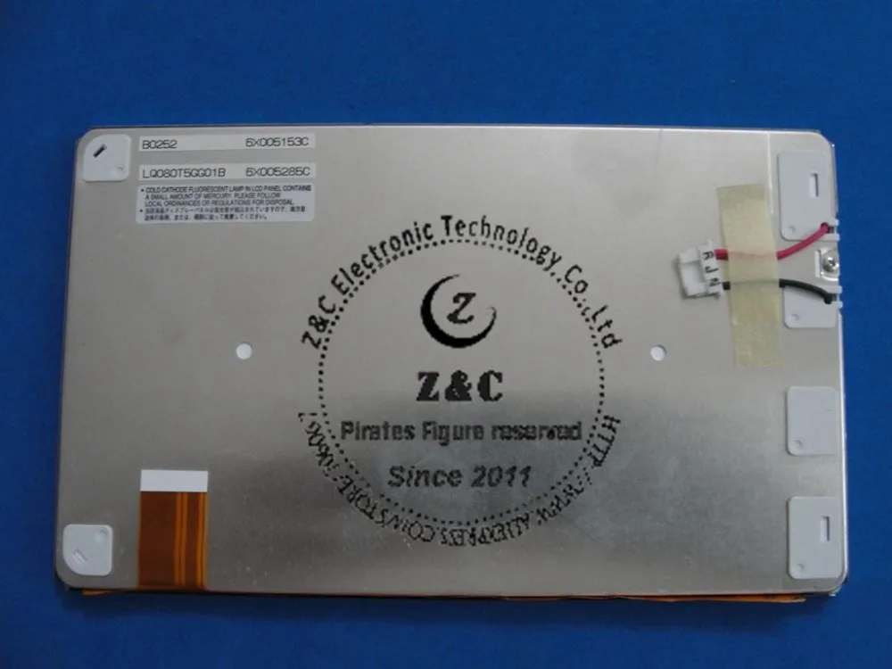 

LQ080T5GG01B LQ080T5GG01 LQ080T5GG01S Совершенно новый оригинальный 8-дюймовый ЖК-дисплей для системы GPS-навигации TOYOTA Highlander