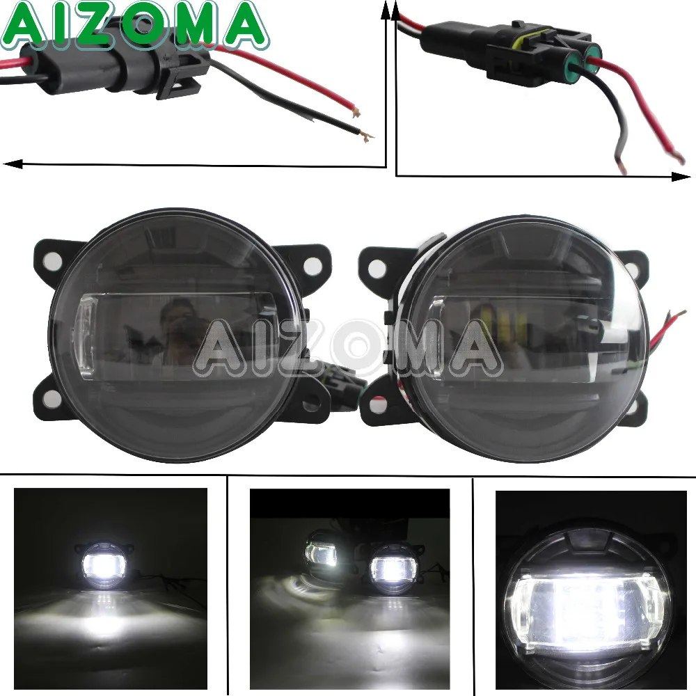 Cars Accessories Strong Aluminum LED Fog Lights 1 Pairs For Renault Peugeot Mitsubishi VW Toyota Dacia Frod Specific Vehicles