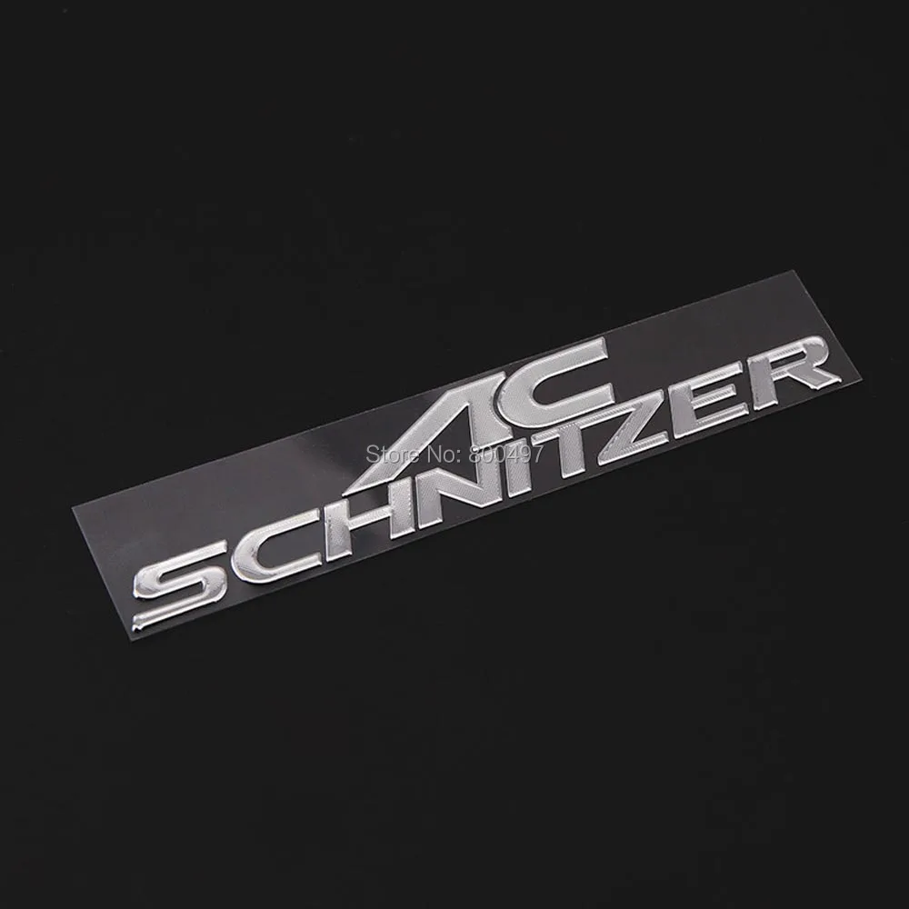 Insignia de aleación de níquel 3D para maletero de coche, emblema adhesivo, accesorios de estilo de coche, calcomanía para AC Schnitzer, novedad