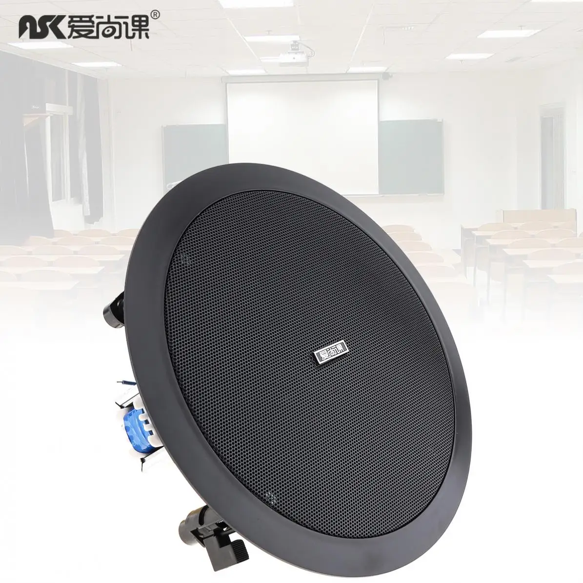 

R-913 6.5 Inch Background Music Ceiling Speaker Coaxial Constant Pressure Speaker Ceiling Sound for Family / Cafe / Supermarket