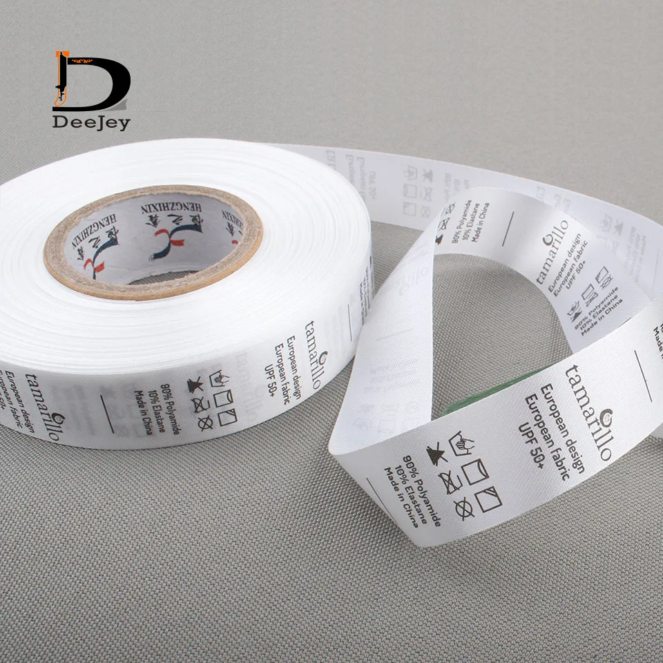 2015 care labels for clothes customized garment labels 1000pcs per roll clothing wash label instruction tag