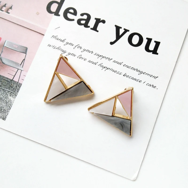 fashionable earrings Fashion trend Ms decoration earrings Colourful matching earrings Geometric accessories wholesale earrings