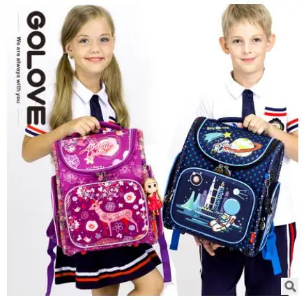 Mochila escolar para crianças, bolsa escolar para meninos e meninas