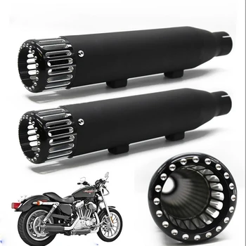 Motorcycle Slip-On Exhaust Muffler Pipe For Harley Sportster 883 1200 Forty-Eight Seventy-Two Iron 883