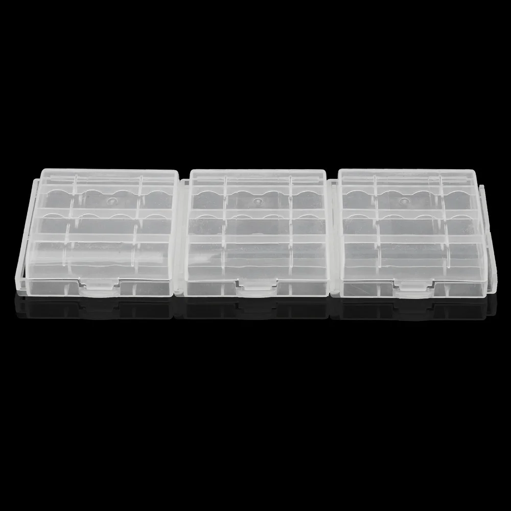 8pcs batterie AA caso AA potere di vendita di Plastica AA / AAA battery storage box supporto del sacchetto Duro Della Cassa di Batteria supporto