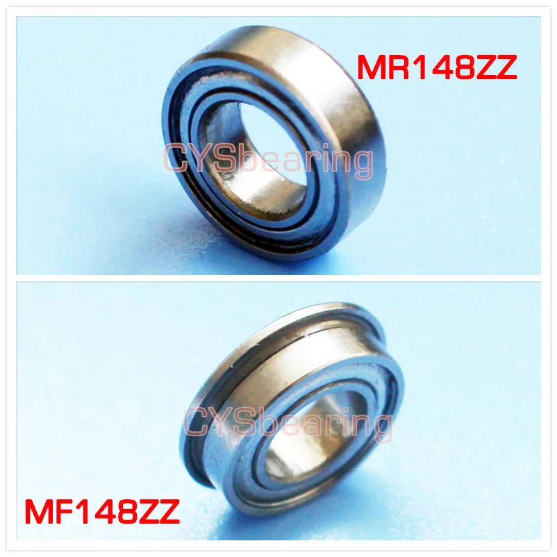 MR148 MR148ZZ 8X14X4mm 8*14*4mm MR148-2Z SMR148ZZ  metal shielded 8mm shaft miniature ball bearing