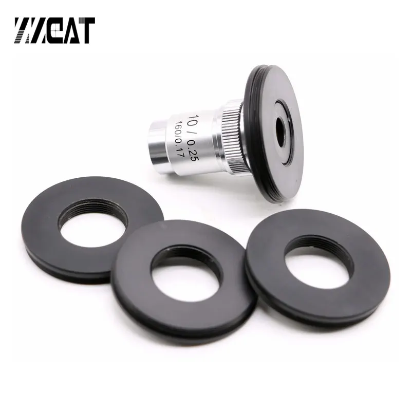 M42x0.75 to RMS Adapter Ring Microscope Objective Lens RMS Thread to M42 Canon Nikon Adapter for Canon Nikon SLR Photography