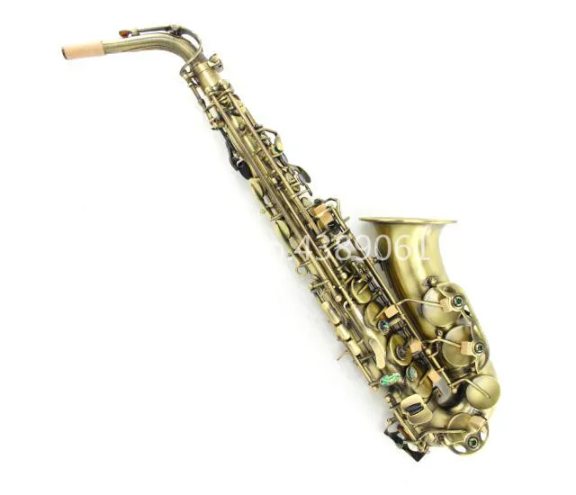 Retro Series MARGEWATE MGL-325 Alto Saxophone Eb Tune E Flat Instrument Antique Copper Green Bronze Surface Brass Sax With Case