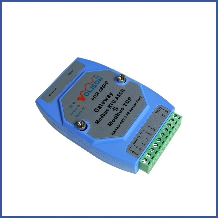 

ADM-5850G industrial Modbus gateway server, MODBUS RTU/ASCII to Modbus TCP, supports PLC serial port