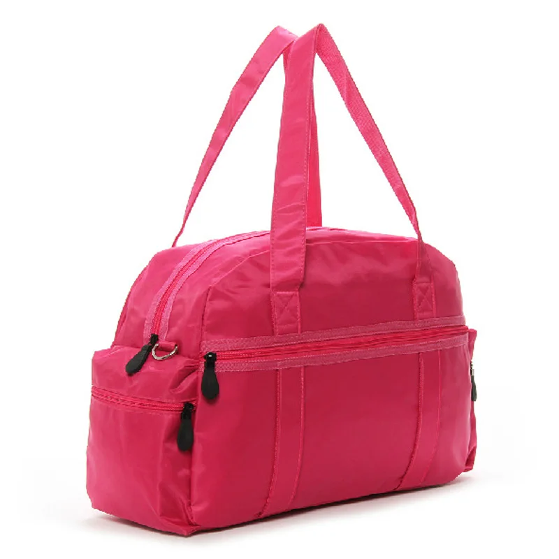 Bolsa de viaje para mujer, organizador de equipaje, bolso de hombro sólido, resistente al agua, para fin de semana, PT1201, novedad de 2017