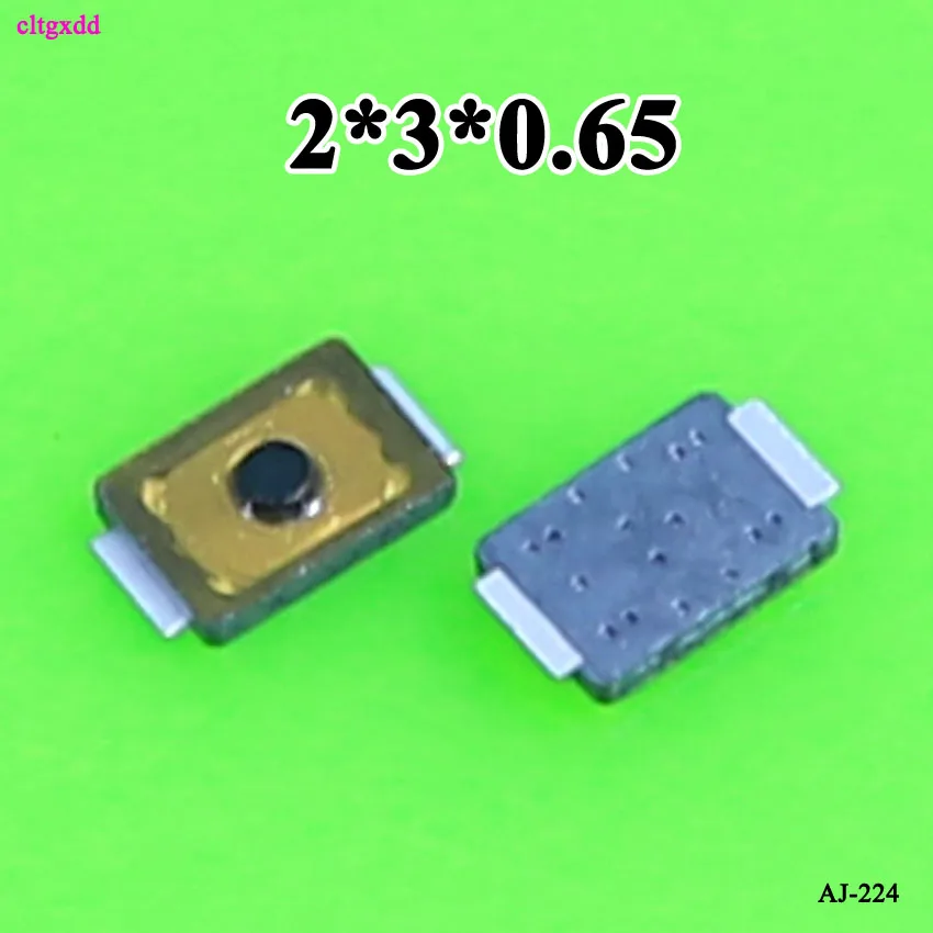 cltgxdd 50pcs 2x3x0.65 U Tactile Push Button Switch Tact 4 Pin Micro Switch SMD mini thin thin film key light touch switch