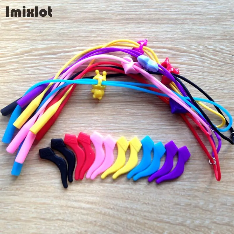 Imixlot 1 Set Lovely Protect Elastic Kid Child Sports Silicone Strap Glasses Spectacle Cord String Non Slip Ear Hook Holder