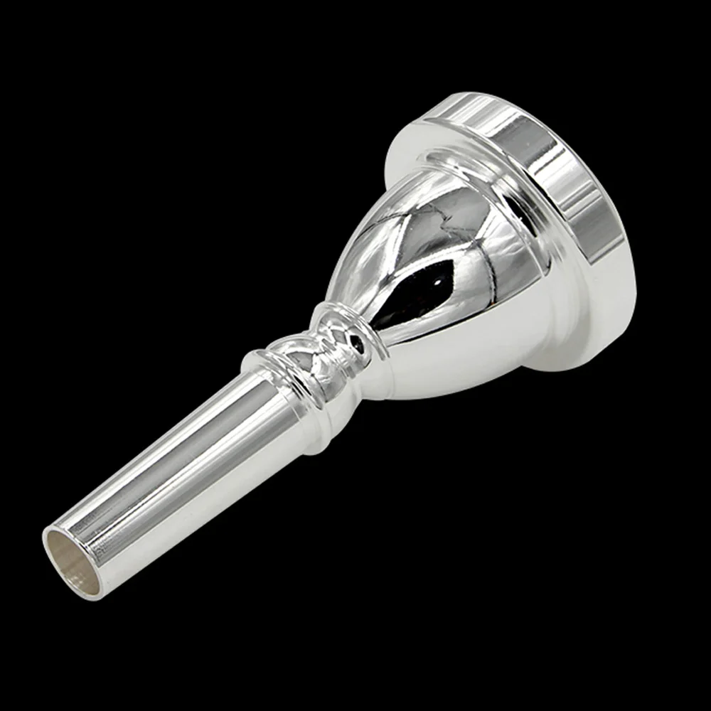 Silver Plated Bass Tuba Mouthpiece Tuba Brass Accessories Free Shipping