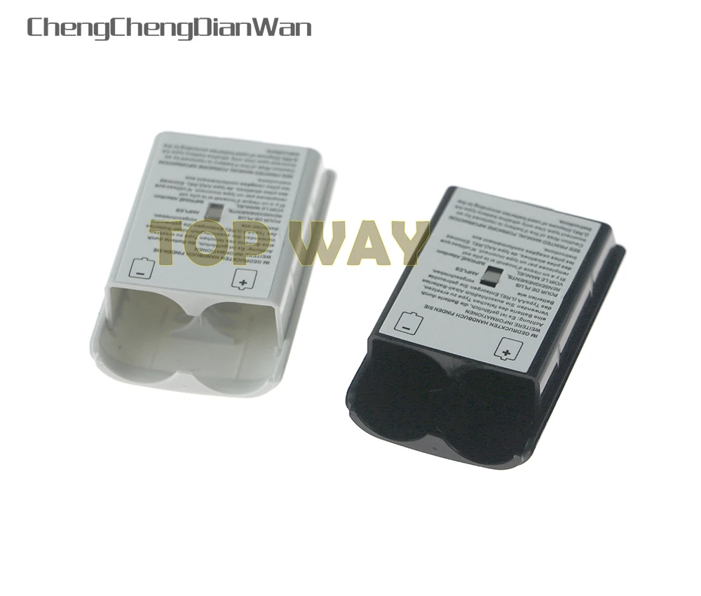 10 Uds tapa de batería para Xbox 360 controlador inalámbrico Color blanco negro funda trasera Shell Pack Kit para Xbox360