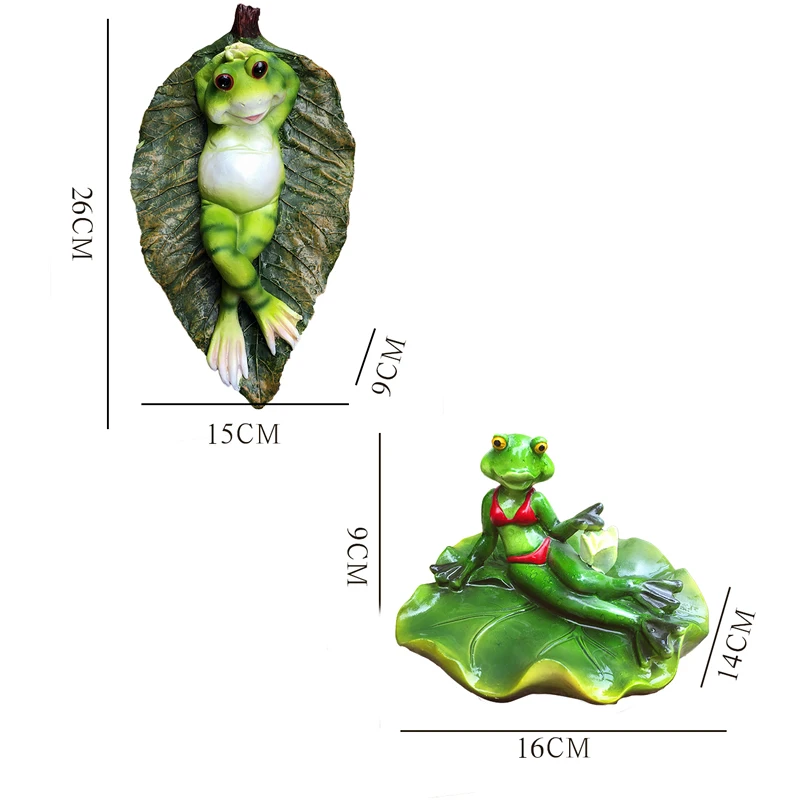 Kreatywna żywica śliczne pływające żaby statua ogrodowa staw dekoracyjne zwierzę rzeźba dla domu biurko wystrój ogrodu zabawny prezent