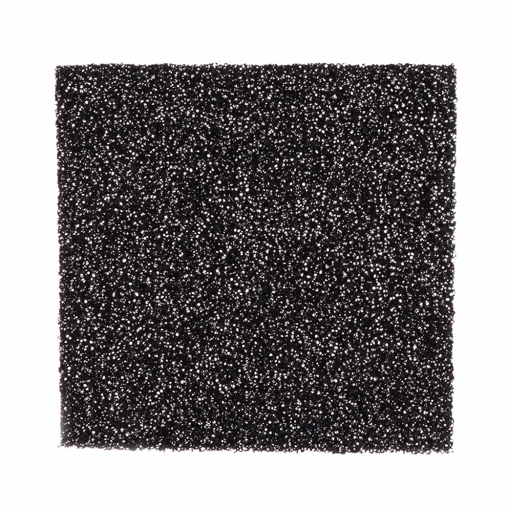 5Pcs Universal Black Activated Carbon Foam Sponge Air Filter Impregnated Sheet Pad Useful Aquariums Filters 13x13x1cm