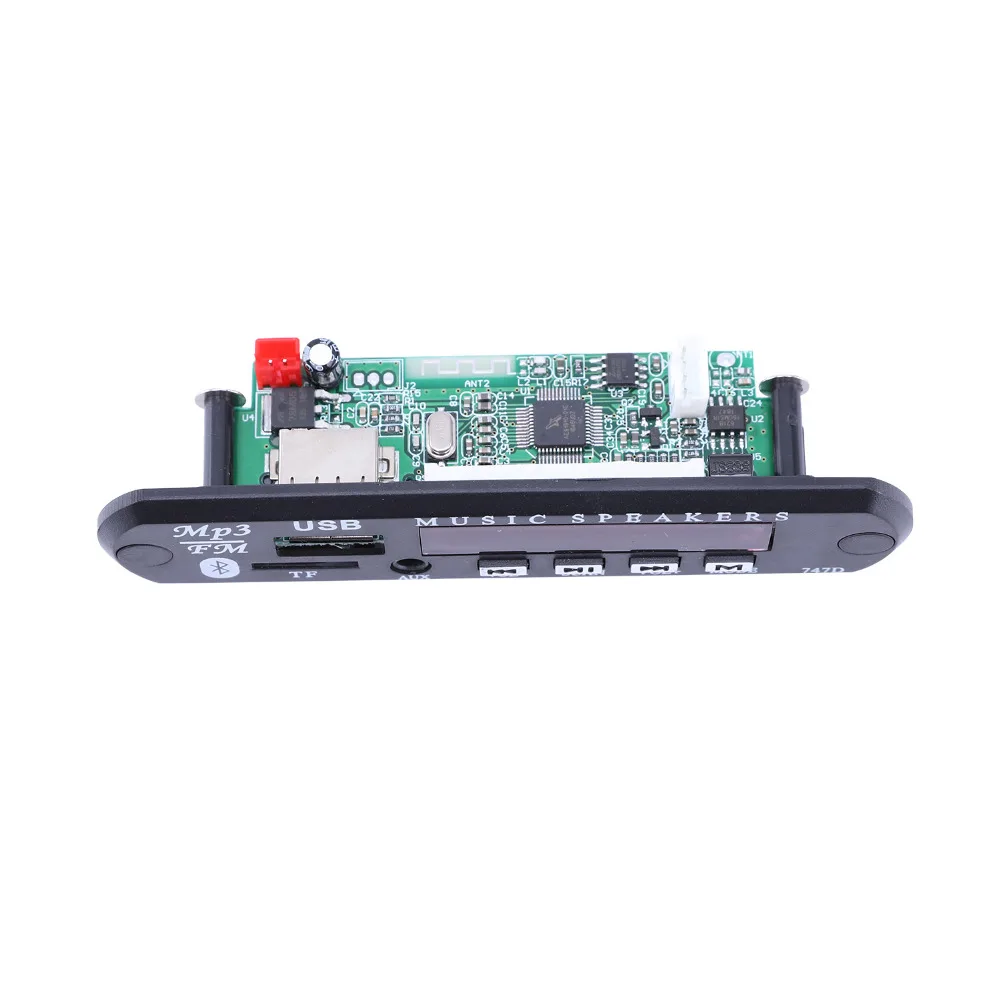 7-12V Auto Car USB Bluetooth MP3 WMA FM AUX Decoder Board modulo Audio supporto TF SD Card