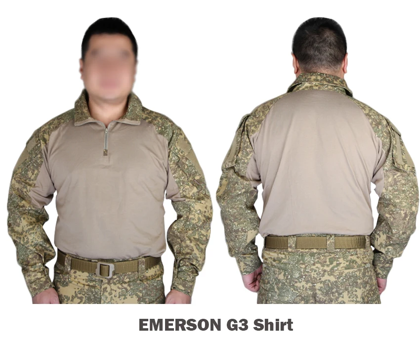 Emerson Tactical G3 Battle dress airsoft combat gear training shirt  Camouflage Badlands Color BL