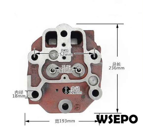 

OEM Quality! Cylinder Head Comp for CT1125 4 Stroke Single Cylinder Small Water Cooled Diesel Engine