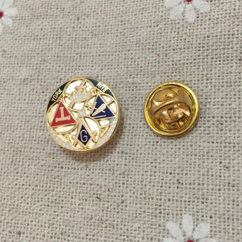 Masons Brooch Souvenir Gift Metal Craft Custom Pins Freemasonry Square & Compasses G Masonic Freemason Lapel Pin Badge
