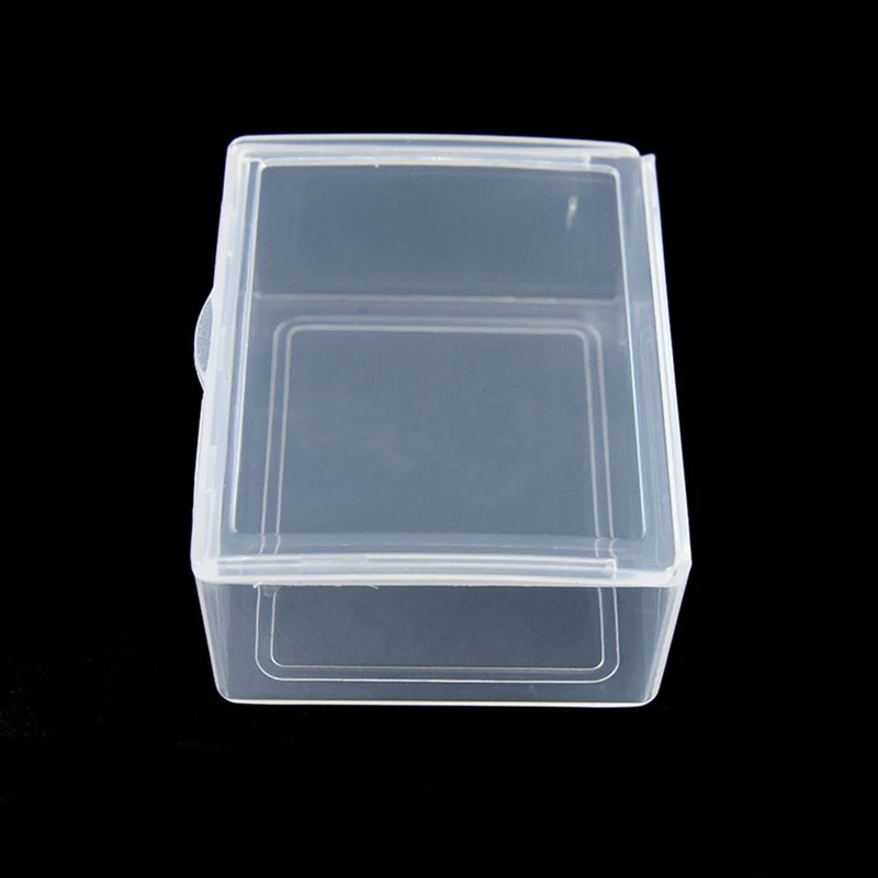 300pcs Small Plastic Boxes Transparent Jewelry Storage Packaging Box Coin Case Size 5.5x4.2x2.3cm