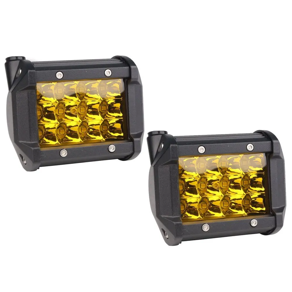 Car Triple Row 4'' Led Light Bar 36W LED Driving Spot Auxiliary Led Fog Light For Off-road Truck Car ATV SUV Jeep Cabin Boat