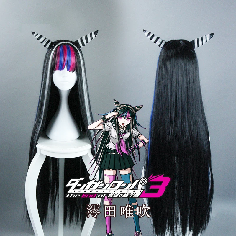 

Danganronpa Dangan Ronpa Mioda Ibuki Cosplay Wigs 100cm Long Heat Resistant Synthetic Hair Perucas Cosplay Wig + Wig Cap