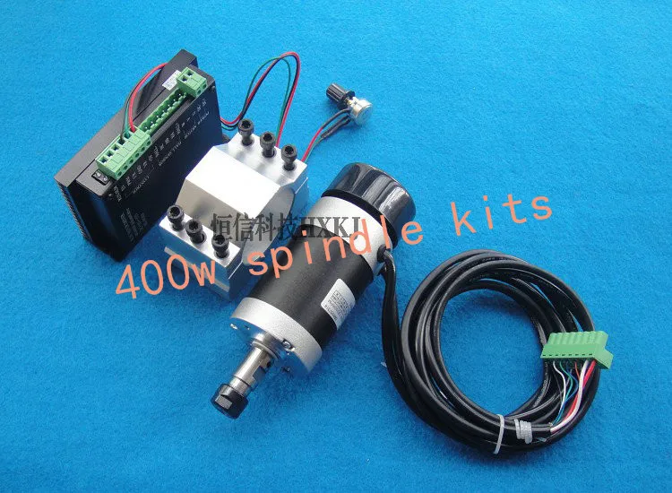 ER11 48V 400W brushless high-speed air-cooled spindle motor engraving machine spindle kit