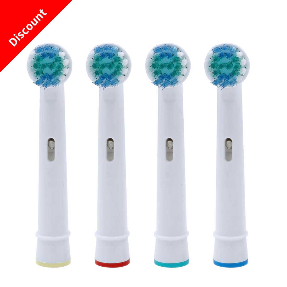 4 cabezales de repuesto para cepillo de dientes eléctrico Oral B Fit Advance Power/Pro Health/Triumph/3D Excel/Vitality Precision Clean