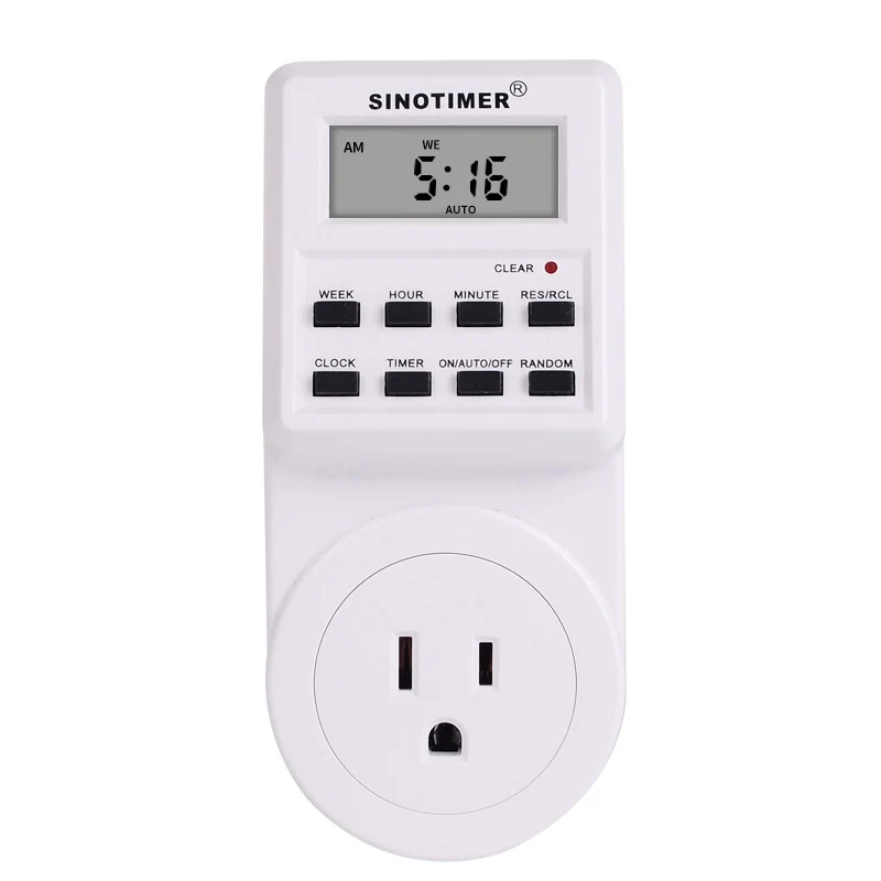 EU UK US FR BR Plug Digital Weekly Programmable Electrical Wall Plug-in Power Socket Timer Switch Outlet Time Clock 220V 110V AC